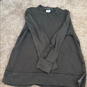 Aerie Dark Gray Long Sleeve Tunic sweatshirt